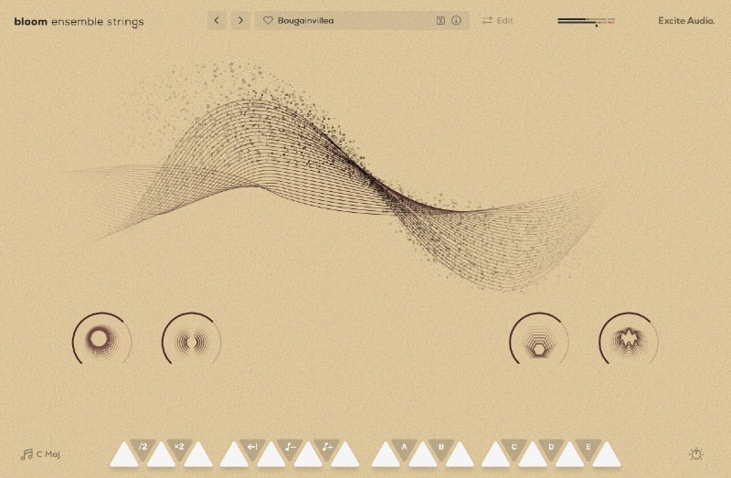 Excite Audio Bloom Ensemble Strings Lite GUI