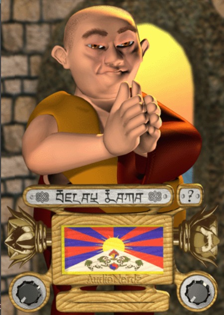 Delay Lama(ディレイラマ)の象徴的な3D僧侶の画面