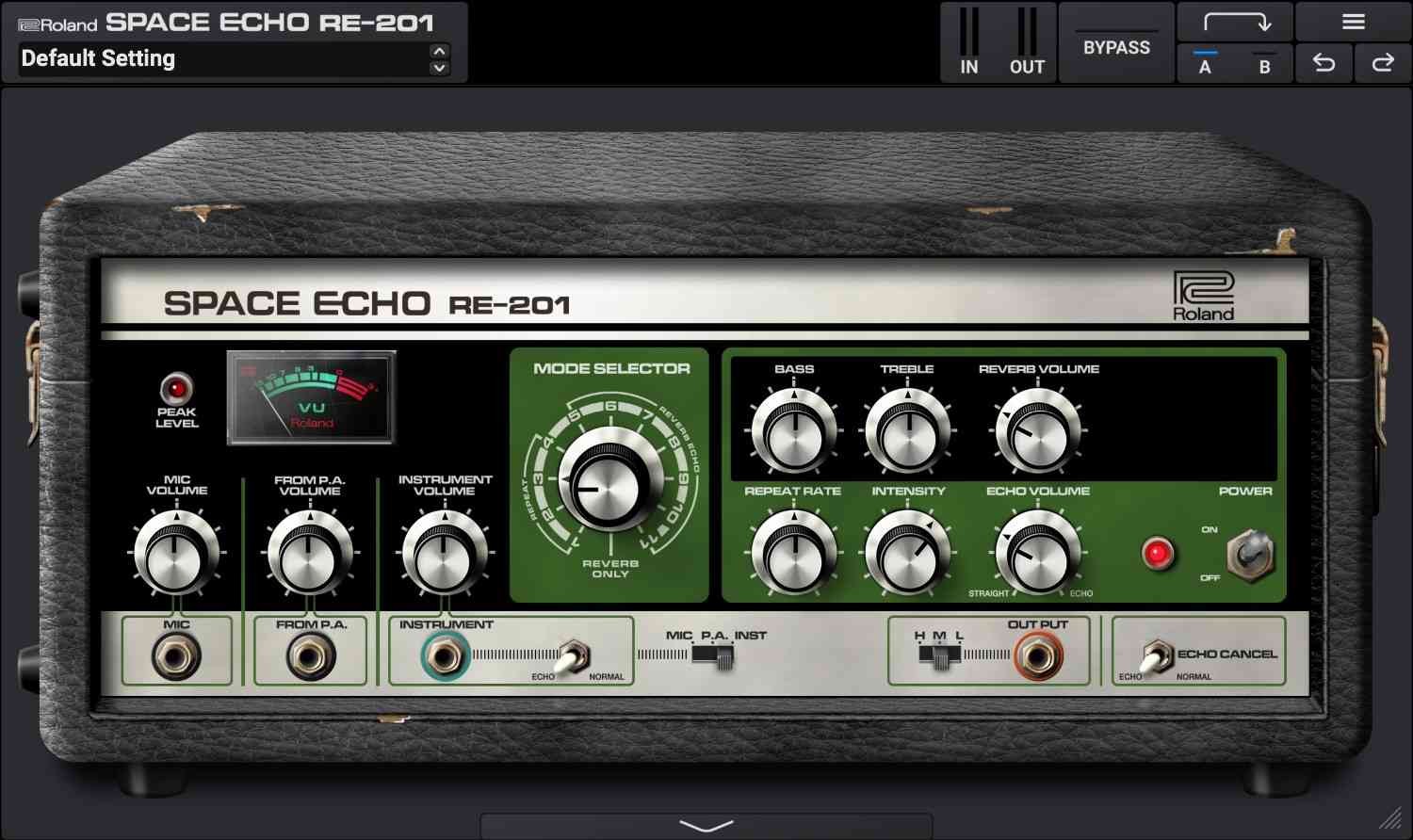 Vintage FX Collection のGUI画面