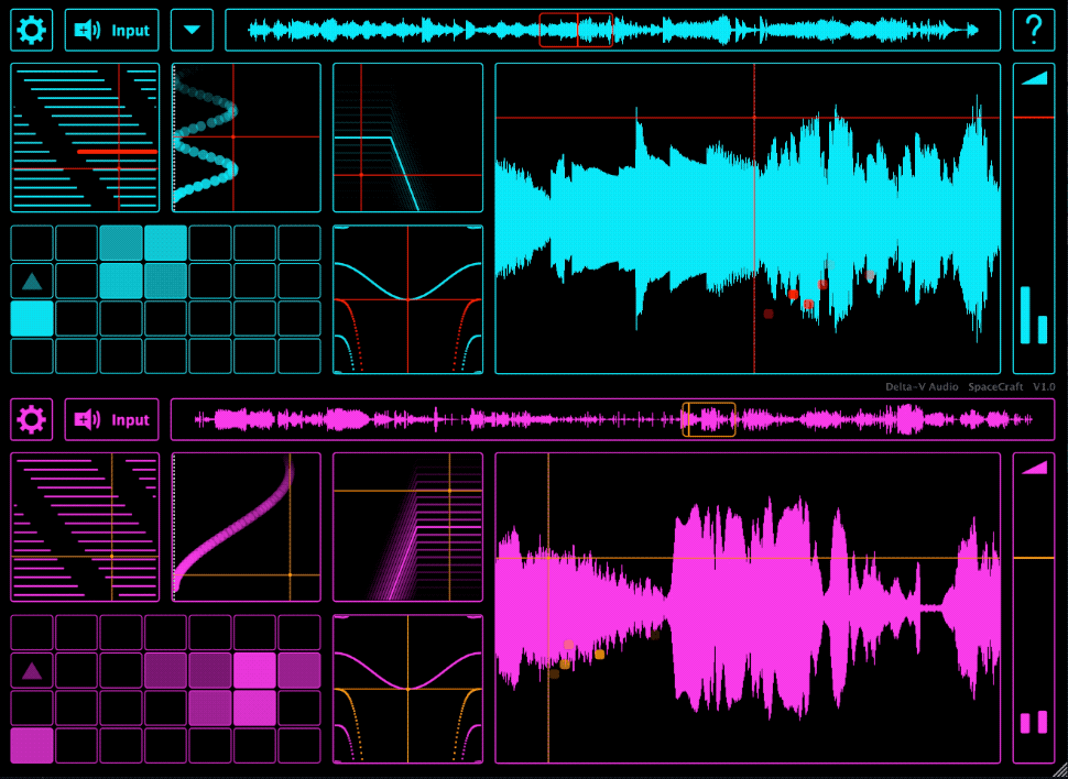 Tracktion SpaceCraft の画面