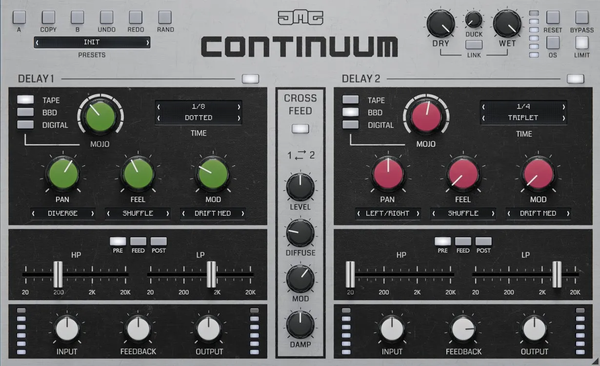 United Plugins Continuum の画面