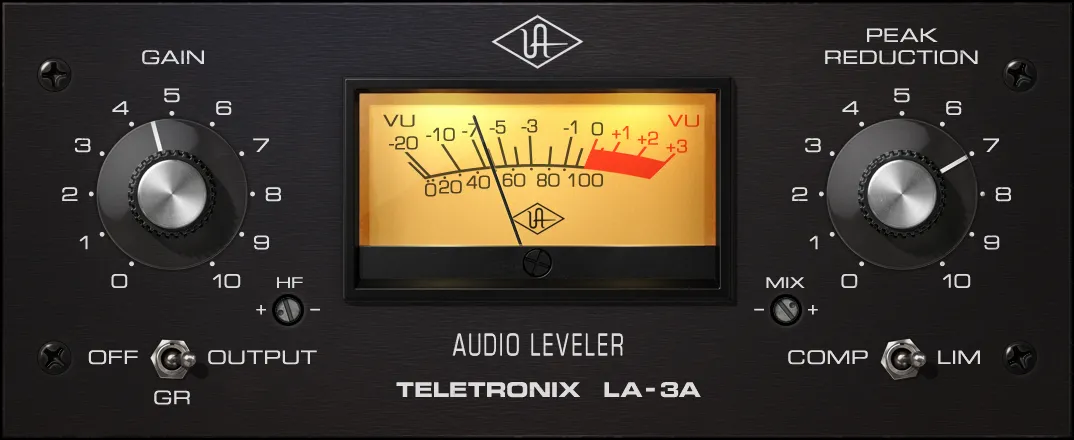 Universal Audio Teletronix LA-3A Audio Leveler GUI