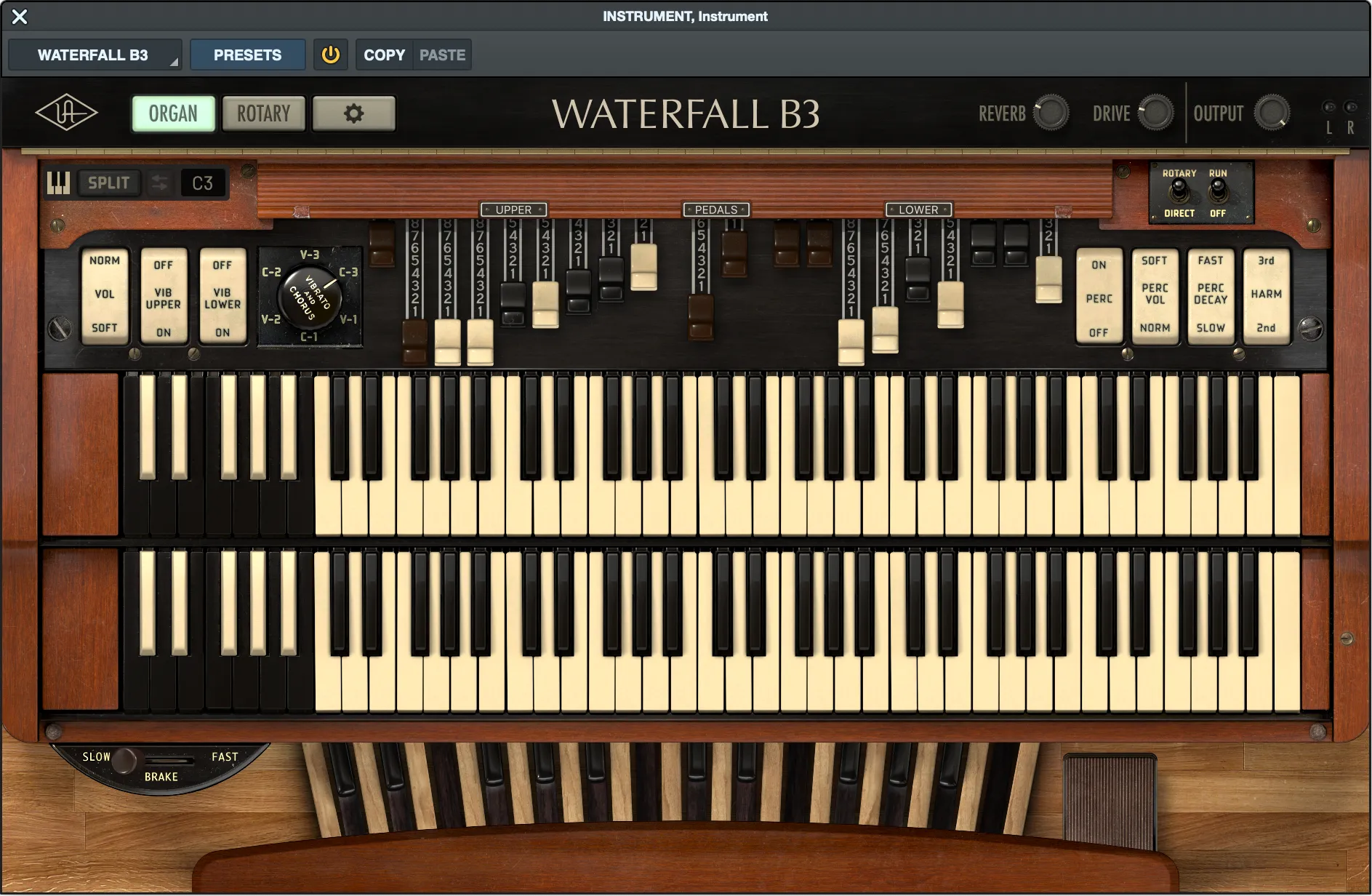 Universal Audio Waterfall B3 Organ