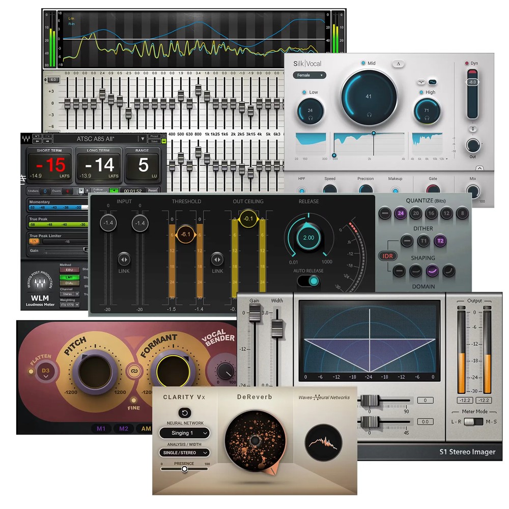 Waves 動画音声トラブルバスターパック 収録7製品の画面