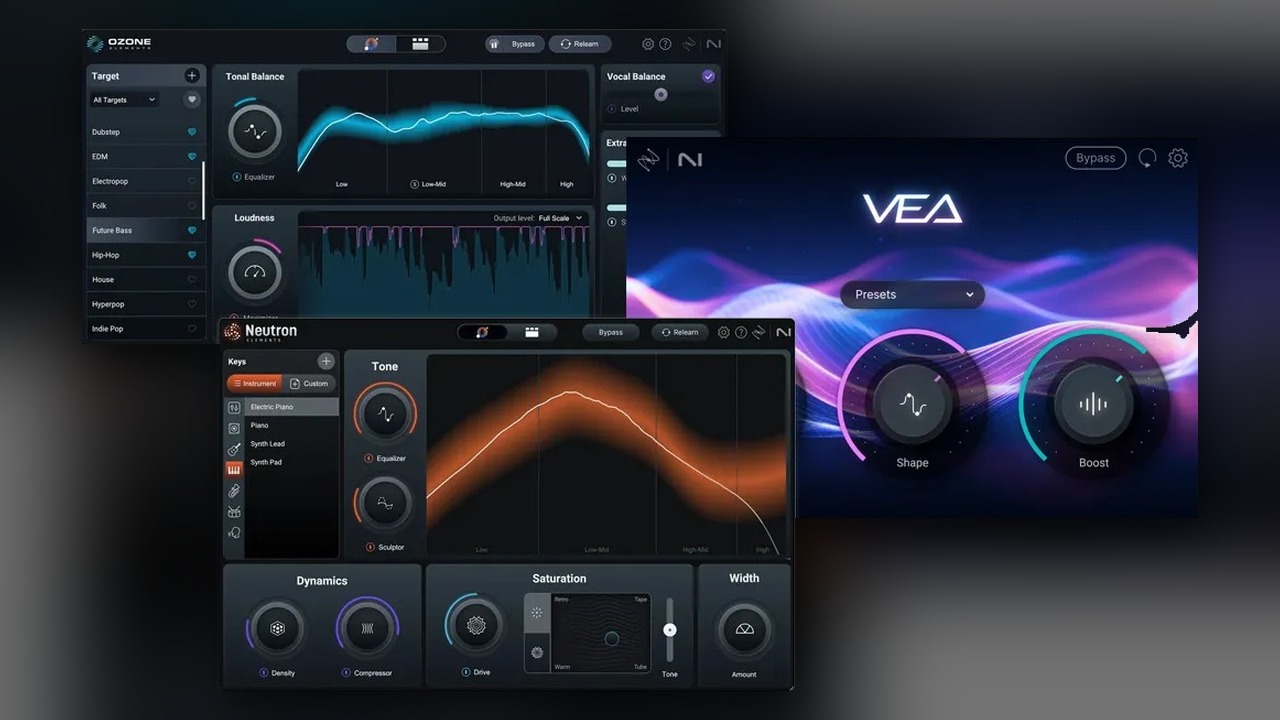 iZotope はじめてのミキシング&マスタリングセット（Ozone 12 Elements・Neutron 5 Elements・VEA）