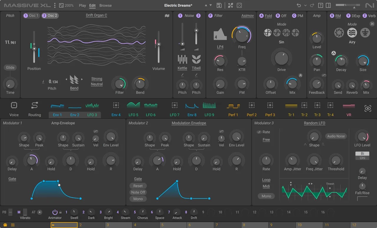 Massive XL のEdit画面