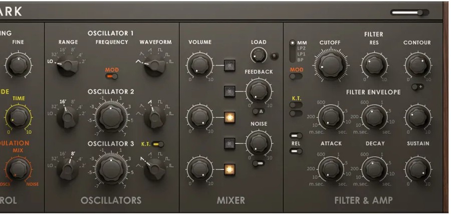 Native Instruments Monark のGUI