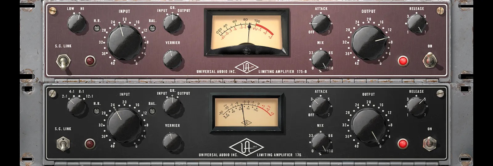 Universal Audio UA 175B & 176 Tube Compressor Collection のGUI