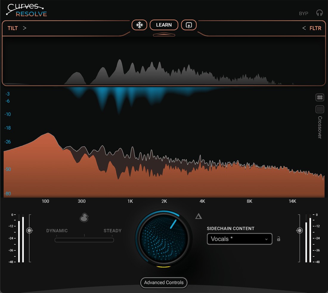 Waves Curves Resolve のGUI