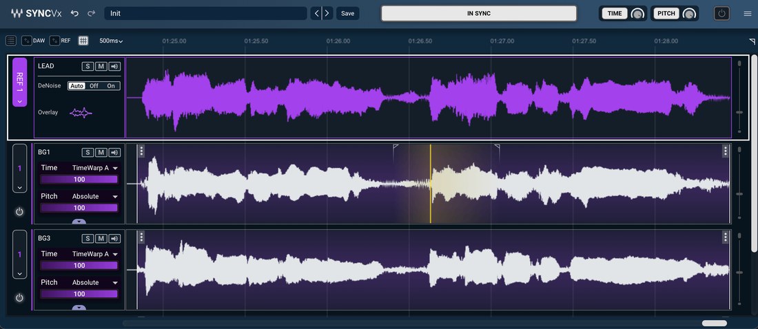 Waves Sync Vx のGUI